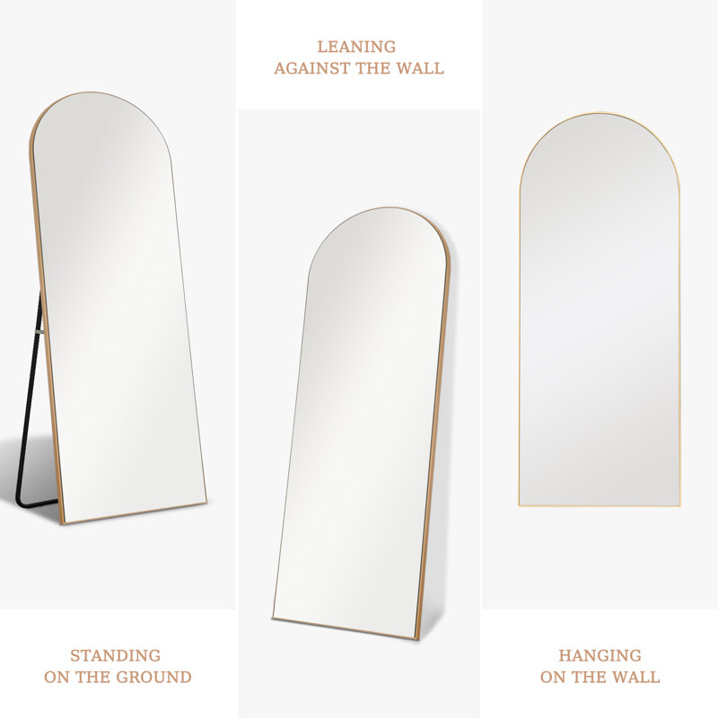 Mercury Row® Greta Sleek ArchedTop Wall Mirror & Reviews Wayfair
